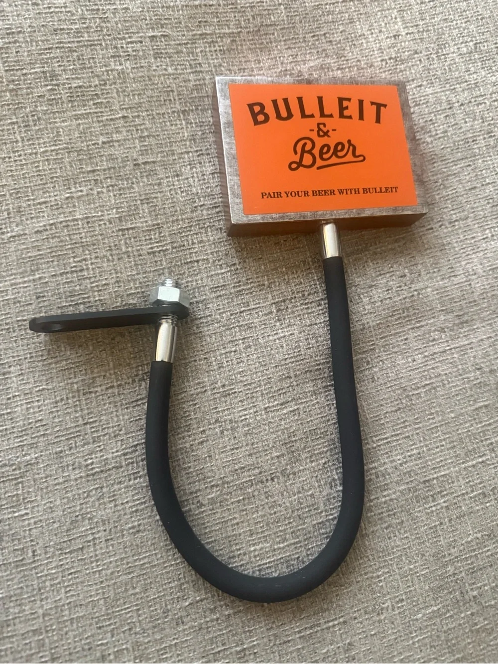 NEW Bulleit & Beer Flexible Draft Tap Handle Bar Display 17” Promo Gooseneck